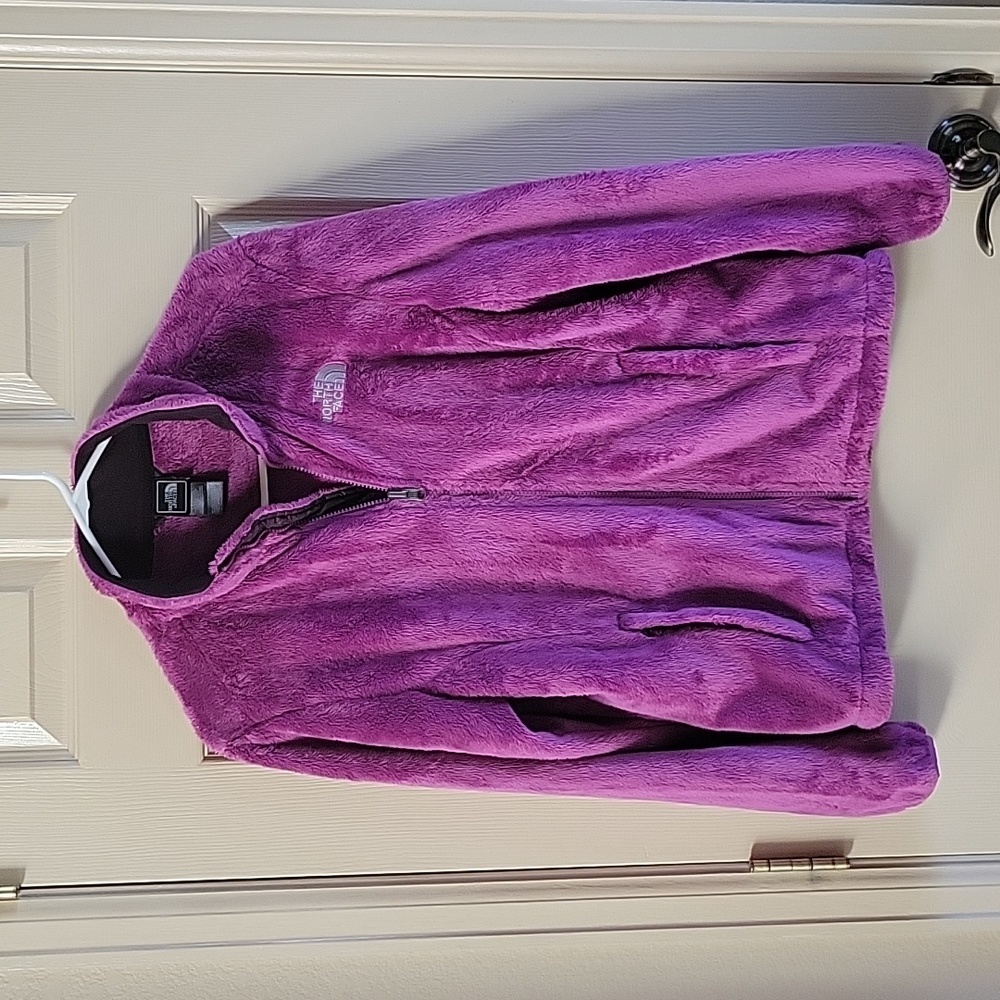 North Face fuzzy jacket